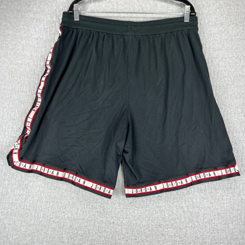 Michael Air Jordan Basketball Shorts Men XXL Black Mesh Logo Jumpman Pro NBA